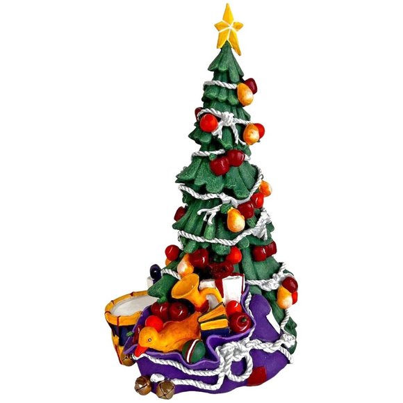 Dept 56 All Through The House Christmas Tree 8 1/4 IN Original Box Presents Duck - Picture 2 of 10